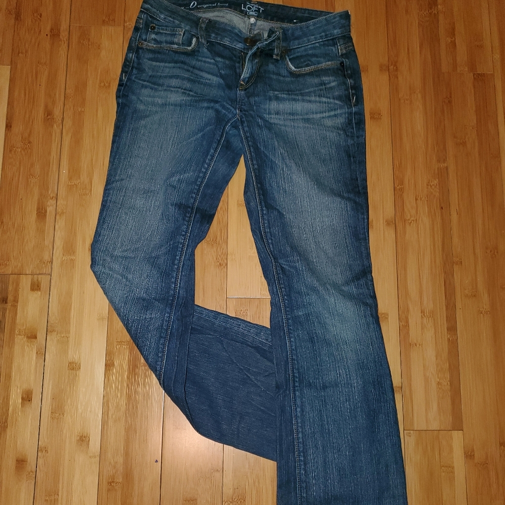 Blue washed jeans